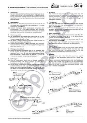 Directives for installation of mechanical remote controls for valves